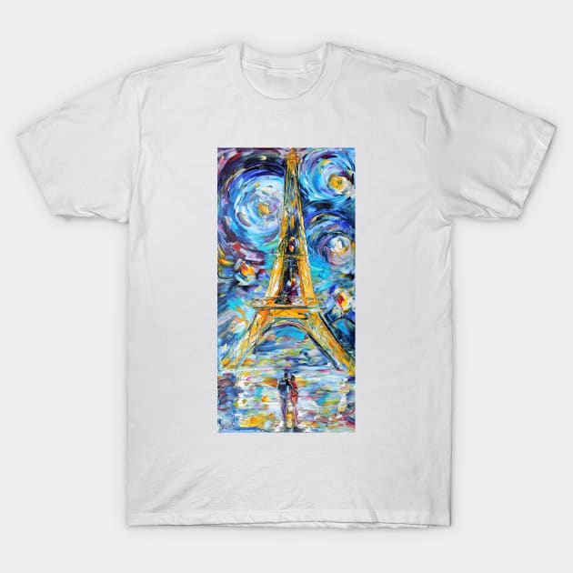 Eiffel Tower T-Shirt by Karensfineart